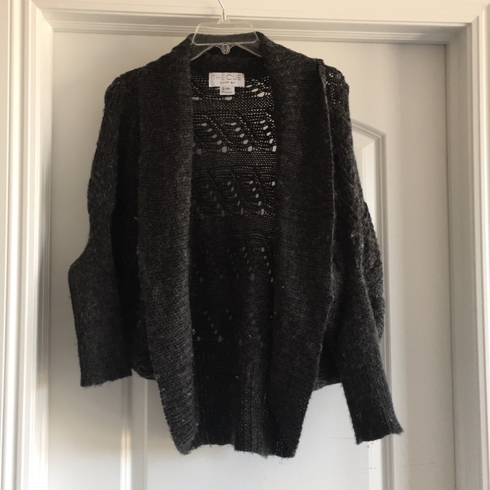 Anthropologie Gray Sweater Cardigan, XS